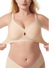 Skin Color Push Up V Neck Bra | thumb picture 