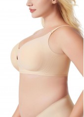 Skin Color Push Up V Neck Bra | thumb picture 