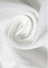 White Elastic Waist High Waisted Shorts | thumb picture 