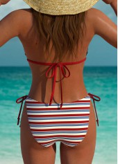 Low Waisted Striped Multi Color Bikini Set | thumb picture 
