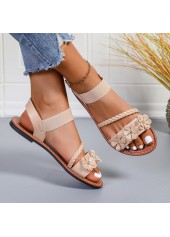 Light Coffee Color Round Toe Falt | thumb picture 