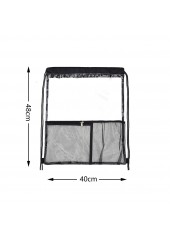 Black Transparent Drawstring Backpack Beach Bag | thumb picture 