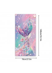 Multi Color Marine Life Print Beach Blanket | thumb picture 