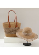 Light Camel Color Hasp Shoulder Bag