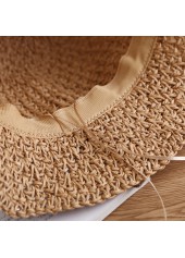 Dark Camel Bowknot Design Visor Hat | thumb picture 