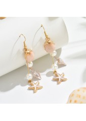 Dusty Pink Pearl Shell Alloy Earrings | thumb picture 