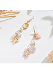 Dusty Pink Pearl Shell Alloy Earrings | thumb picture 