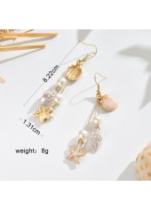 Dusty Pink Pearl Shell Alloy Earrings | thumb picture 