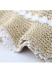 Light Camel Floral Print Visor Hat | thumb picture 