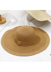 Dark Camel Color Foldable Visor Hat | thumb picture 