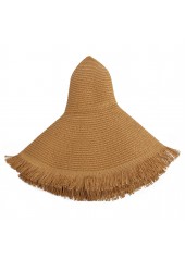 Light Camel Color Acrylic Detail Hat | thumb picture 