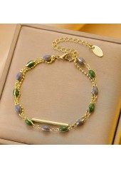 Golden Copper Retro Layered Design Bracelet | thumb picture 