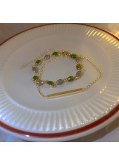 Golden Copper Retro Layered Design Bracelet | thumb picture 