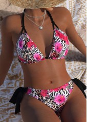 Mid Waisted Leopard Black Bikini Set | thumb picture 