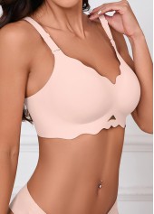 Light Pink Push-up V Neck Bra | thumb picture 