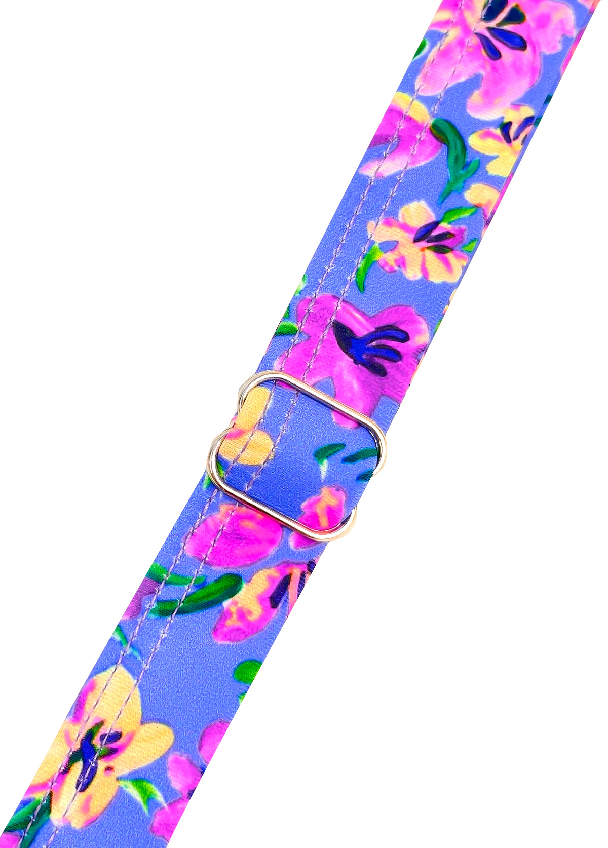 Smocked High Waisted Ditsy Floral Print Purple Tankini Set | picture 