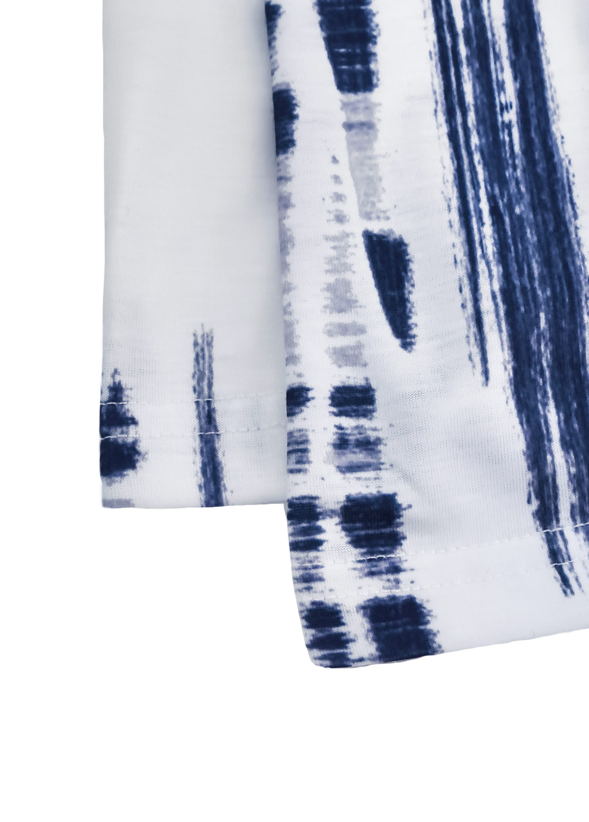 White Tie Dye Print Short Sleeve T Shirt | picture 