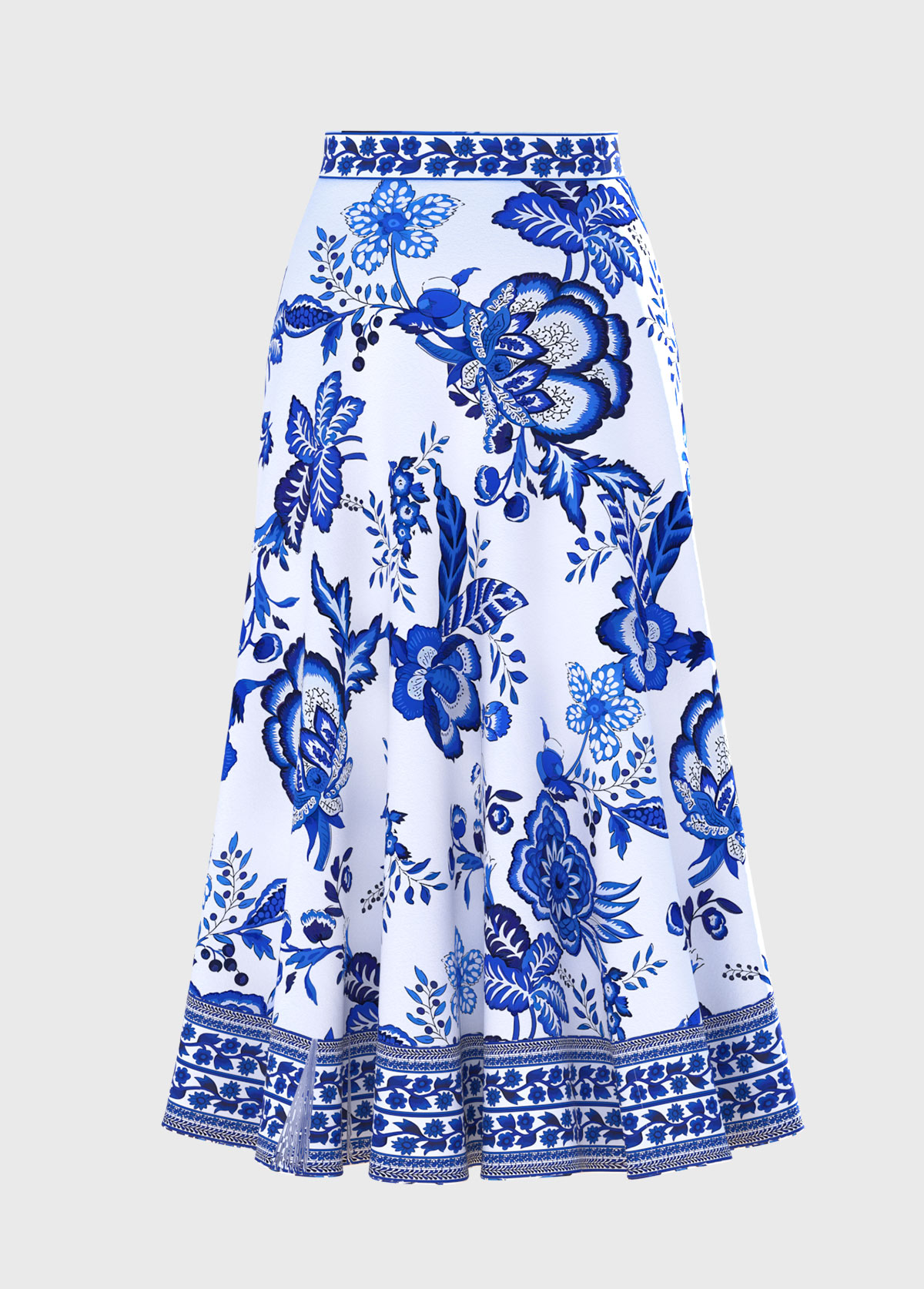 Random Floral Two-Piece One Piece Swimwear and Skirt | picture 