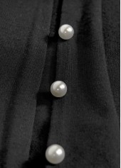 Black Pearl Short A Line V Neck Dress | thumb picture 