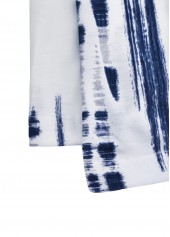 White Tie Dye Print Short Sleeve T Shirt | thumb picture 