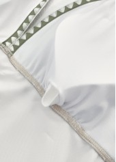 Mid Waisted Tropical Plants Print Beige Tankini Set | thumb picture 