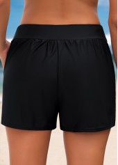 Mid Waisted Black Color Swim Shorts | thumb picture 