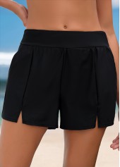 Mid Waisted Black Color Swim Shorts | thumb picture 