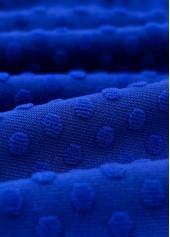 Mid Waisted Tropical Plants Print Royal Blue Tankini Set | thumb picture 