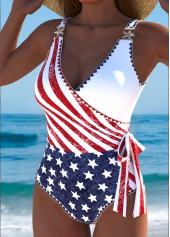 American Flag Multi Color One Piece Swimwear | thumb picture 