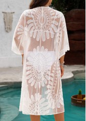 White Tie 3/4 Sleeve Cover Up | thumb picture 