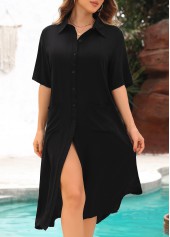 Tummy Coverage Black Half Sleeve Cover Up | thumb picture 