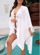 Tummy Coverage Patchwork White Cover Up | thumb picture 