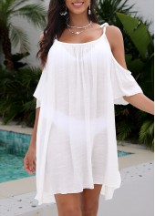 Adjustable Tie Lightweight White Cover Up | thumb picture 