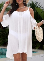 Adjustable Tie Lightweight White Cover Up | thumb picture 