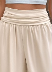 Skin Color Jogger Elastic Waist High Waisted Pants | thumb picture 