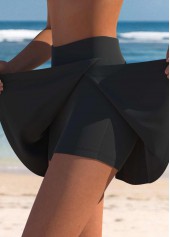 Metal Ring Geometric Print Mint Green Tankini Top-No Bottom | picture 1