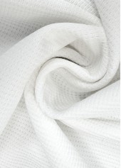 White Patchwork Sleeveless Round Neck Tank Top | thumb picture 