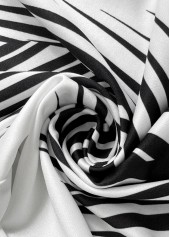 White Wide Leg Elastic Waist Mid Waisted Pants | thumb picture 