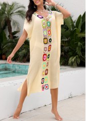 Tummy Coverage Beige V Neck Cover Up | thumb picture 