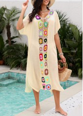 Tummy Coverage Beige V Neck Cover Up | thumb picture 