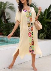 Tummy Coverage Beige V Neck Cover Up | thumb picture 