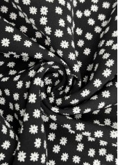 Black Polka Dot Wide Leg Elastic Waist Pants | thumb picture 