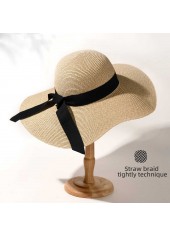 Light Camel Color Wide Brim Hat | thumb picture 