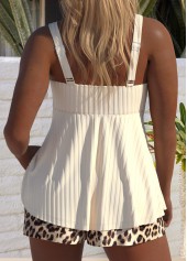 High Waisted Leopard Beige Tankini Set | thumb picture 