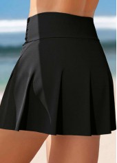 High Waisted Black Side Slit Swim Skirt | thumb picture 