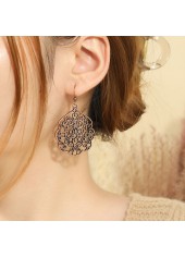 Dark Coffee Alloy Earrings and Necklace | thumb picture 