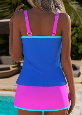 Mid Waisted Purplish Blue Tankini Set | thumb picture 