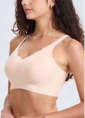 Skin Color Push-up V Neck Bra | thumb picture 