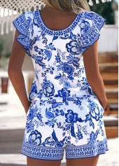 Random Floral Print White One Piece Swimwear | thumb picture 