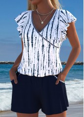 Tie Dye Print Navy One Piece Swimwear | thumb picture 